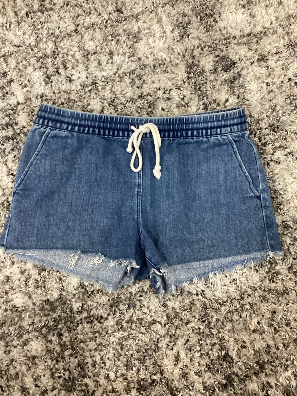 Denim Drawstring Women’s Shorts